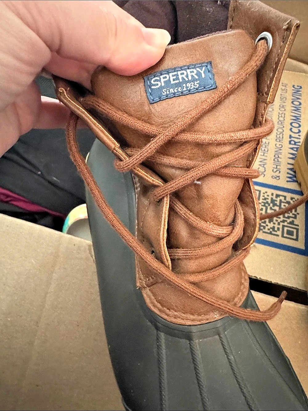 Sperry Saltwater Duck Boot Brown & Black